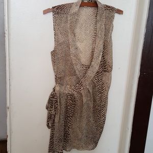 Akualani animal print blouse